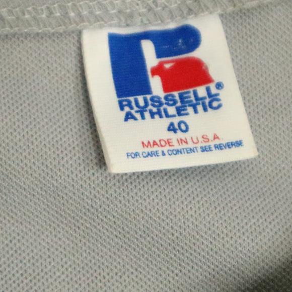 Vintage RUSSELL ATHLETICS Detroit Tigers Jersey Sz 40 - Picture 5 of 5